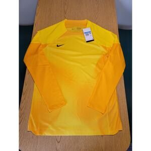 NWT $82 NIKE GOALKEEPER DRI-FIT JERSEY SHIRT YELLOW DH7977-719 Size M Slim Fit